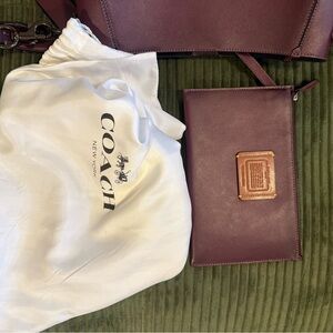 Coach Women's Deep Purple Clutch